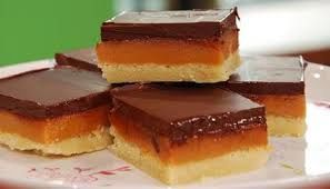 Millionaire shortbread photograph from the current Zap Coffee menu page