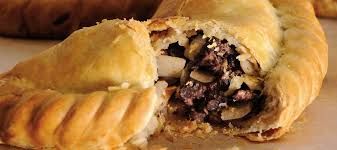 Cornish pasty photograph from the current Zap Coffee menu page