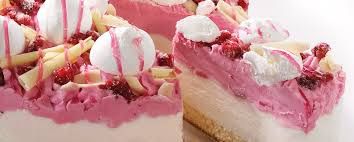 Pink cheesecake photograph from the current Zap Coffee menu page
