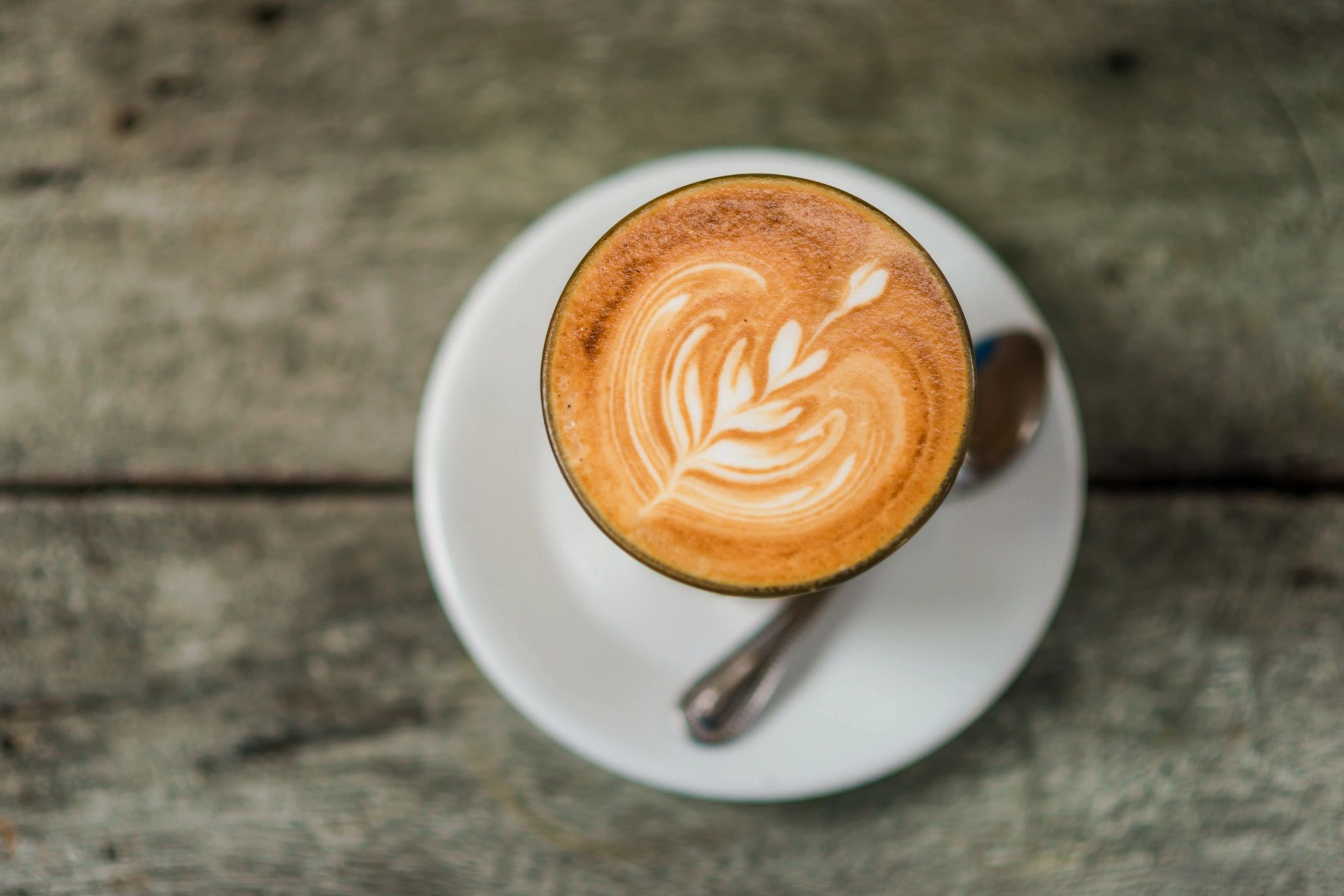 Latte photograph used on the current Zap Coffee website